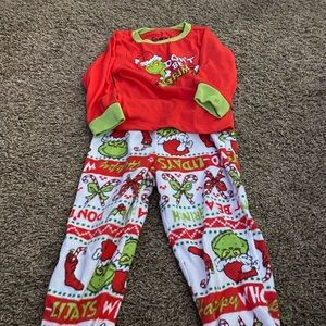 Toddler  grinch jammies
